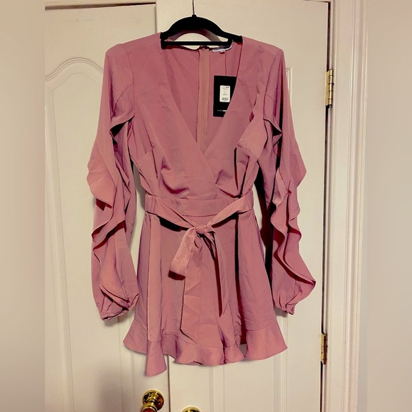 Topanga solid romper- mauve - Picture 1 of 4